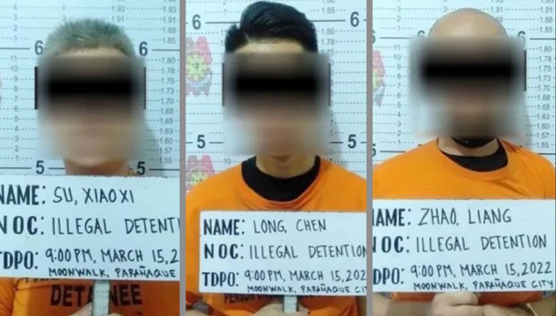 菲律宾警察在巡逻期间解救1名中国公民，逮捕3名中国绑匪